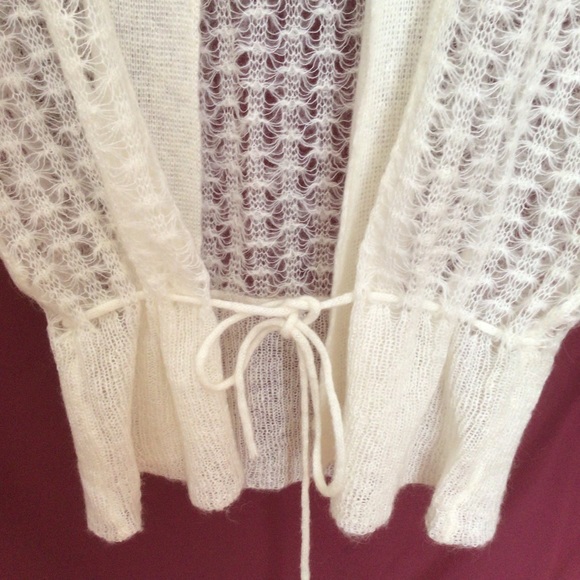 Crochet knit, open front vest, bolero, camisole - Picture 6 of 11